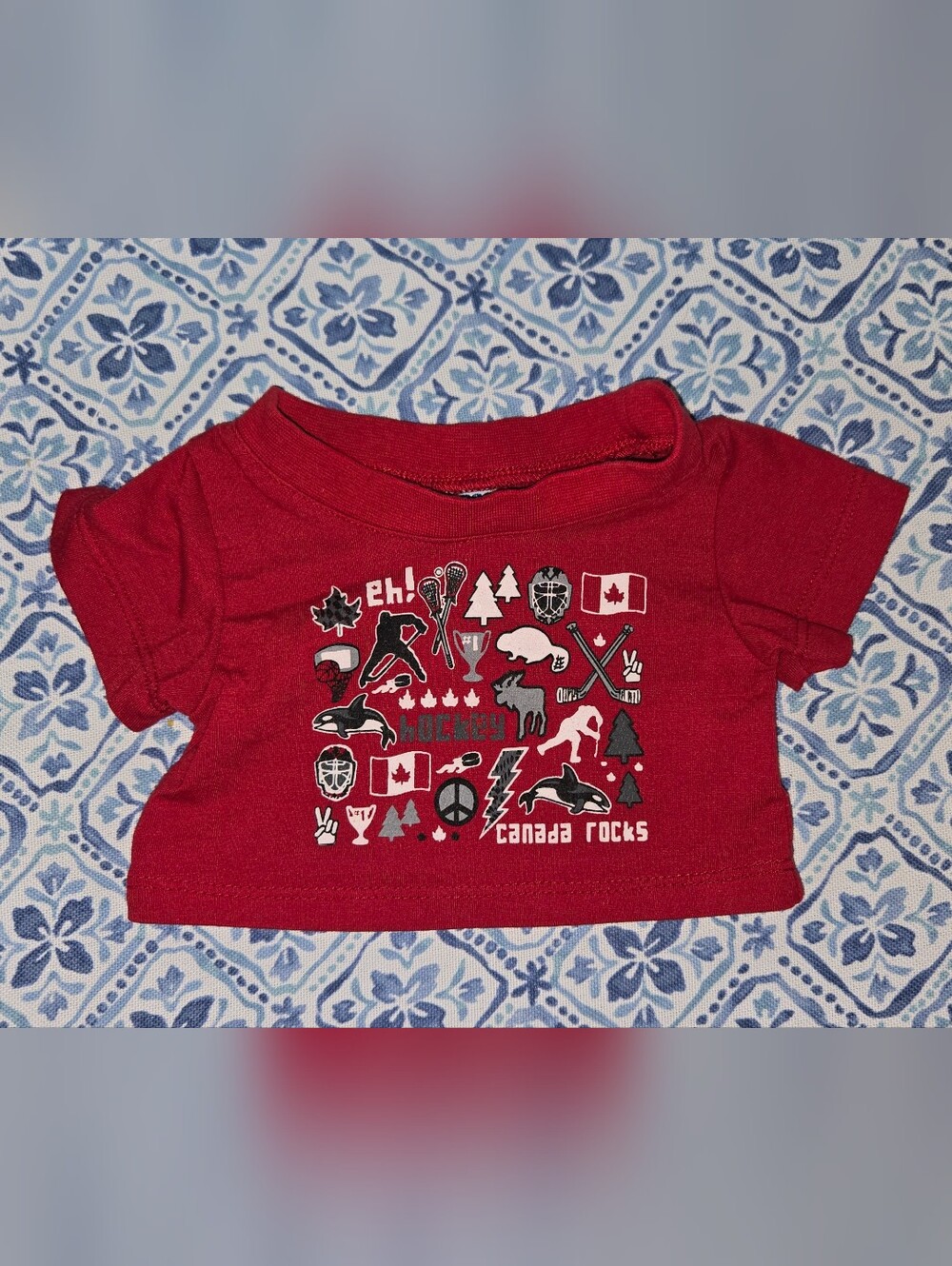 T-shirt For Teddy Bears 'Canada Rocks' By Please Mum